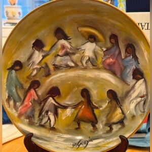 Gorham De Grazia 'Los Niños' Collector's Plate. Vintage Limited Edition.